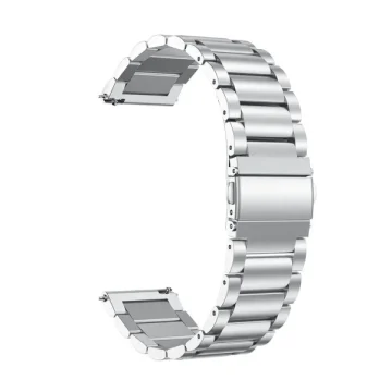 Ремешок для часов Solid Steel Three-bead 20 мм серебристый