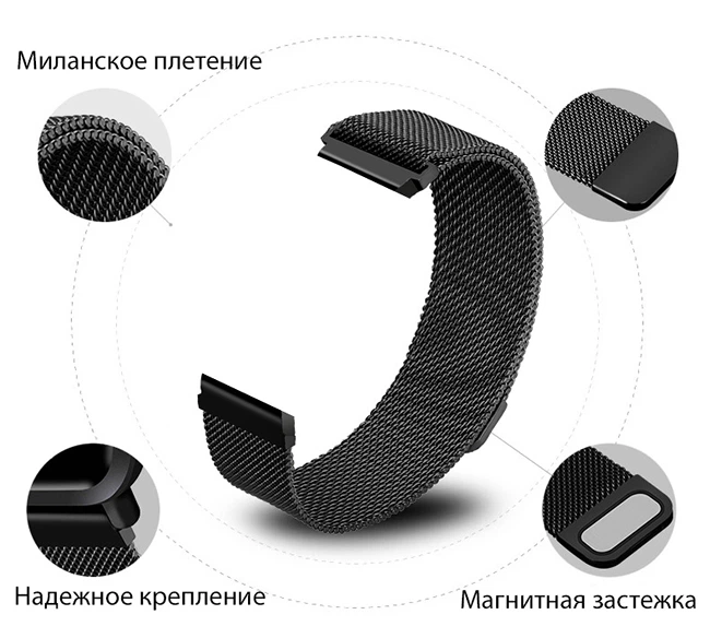 Вид збоку на сталевий ремінець OEM 18 мм з PVD покриттям