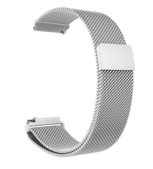 Сріблястий ремінець OEM Milanese Loop 20mm з нержавіючої сталі видом спереду