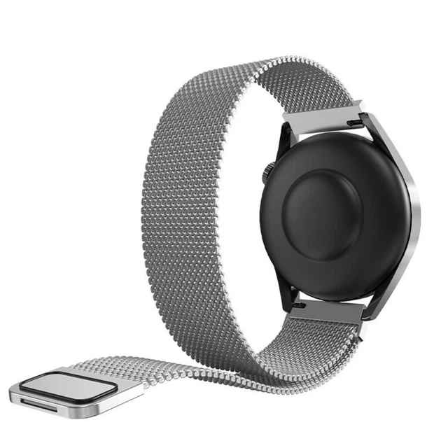 Ремінець OEM Milanese Loop 22 мм сріблястий вид зверху
