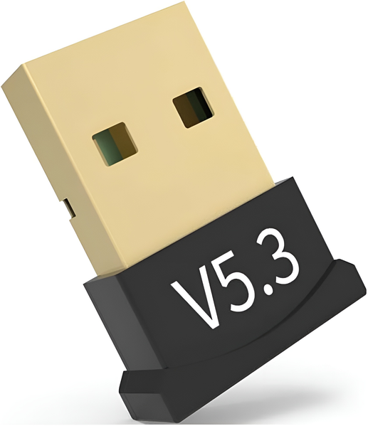 Bluetooth адаптер Yellow Square USB 5.3 чорного кольору — загальний вигляд