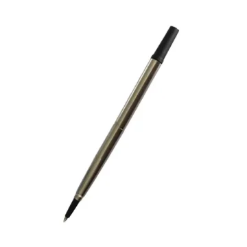 Black capillary rollerball refill for Parker pens with a wax-sealed tip