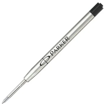 Parker G2 Standard black ballpoint refill with a medium M line, 97 mm long