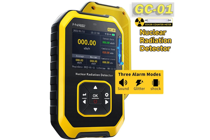 Перевірка гранітної плитки дозиметром Fnirsi GC-01