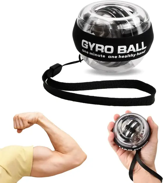 Кистьовий еспандер Gyro Power у руці під час тренування хвату