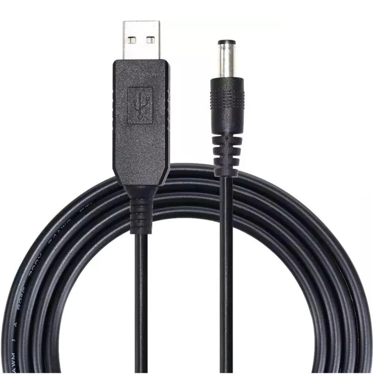 Кабель USB-DC з перетворювачем напруги, вигляд згори
