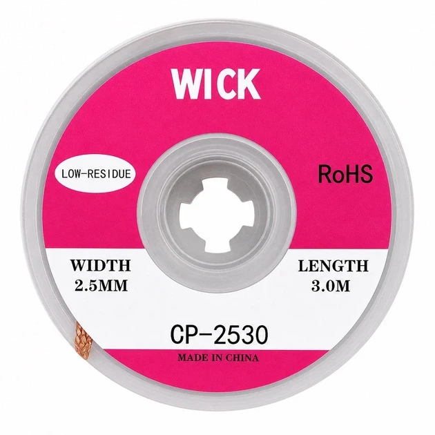 Мідна оплітка для випаювання Wick CP-2515, загальний вигляд