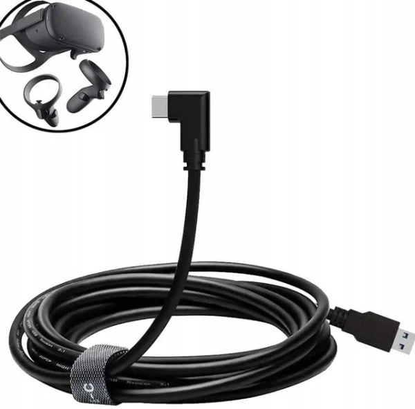 Кабель Yellow Square USB Type-C — USB Type-C 5 м, згорнутий, загальний вигляд