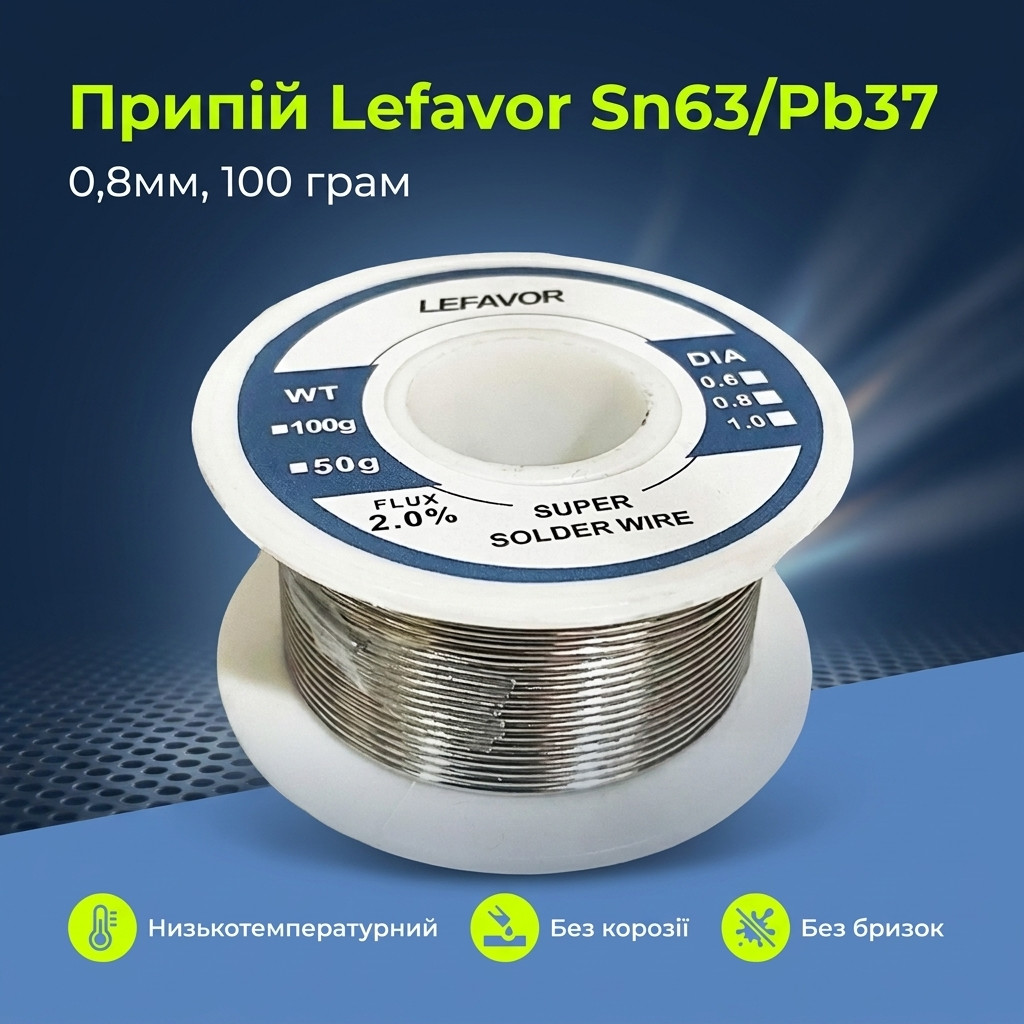 Бічна сторона котушки Lefavor з рівною намоткою дроту