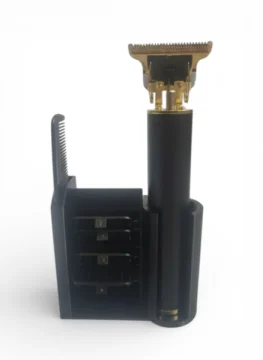 Vintage T9 Black Edition Trimmer with a Non-Slip Matte Grip and a Stand for Every Guard
