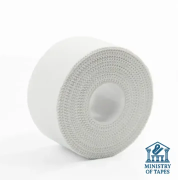 Rigid White Ezapp Athletic Tape 2.5 cm for Fingers and Small Joints, Tears by Hand