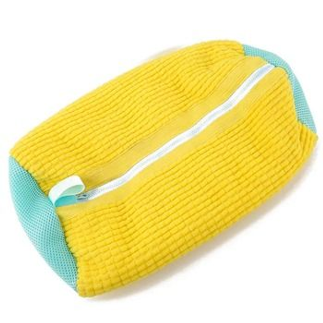 Жовтий мішок для прання взуття Yellow Square 40×25 см, загальний вигляд