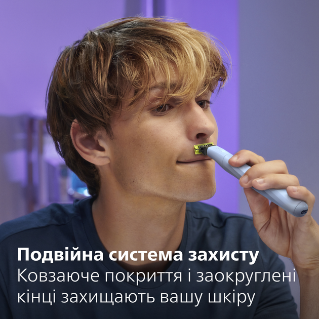 Змінне лезо для бритви OneBlade під кутом зверху