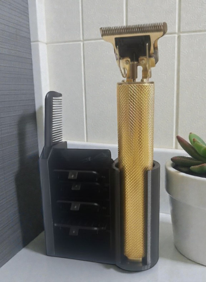 Тример Vintage Т9 під час зарядки через USB-кабель з роз'ємом Type-C